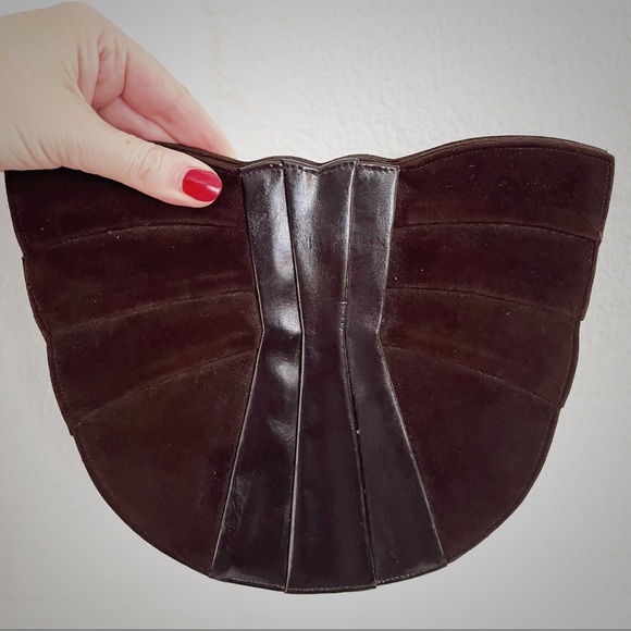 Handbags - Vintage 1940's Brown Leather Handbag